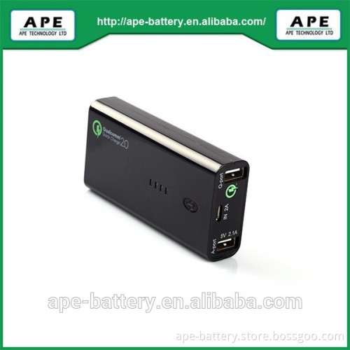 Qualcomm quick charger 2.0 system with dual output USB ports huge power 5V/3.4A